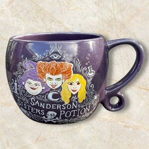 Disney Hocus Pocus Sanderson Sisters Potion Purple Coffee Ceramic Cup NEW!!